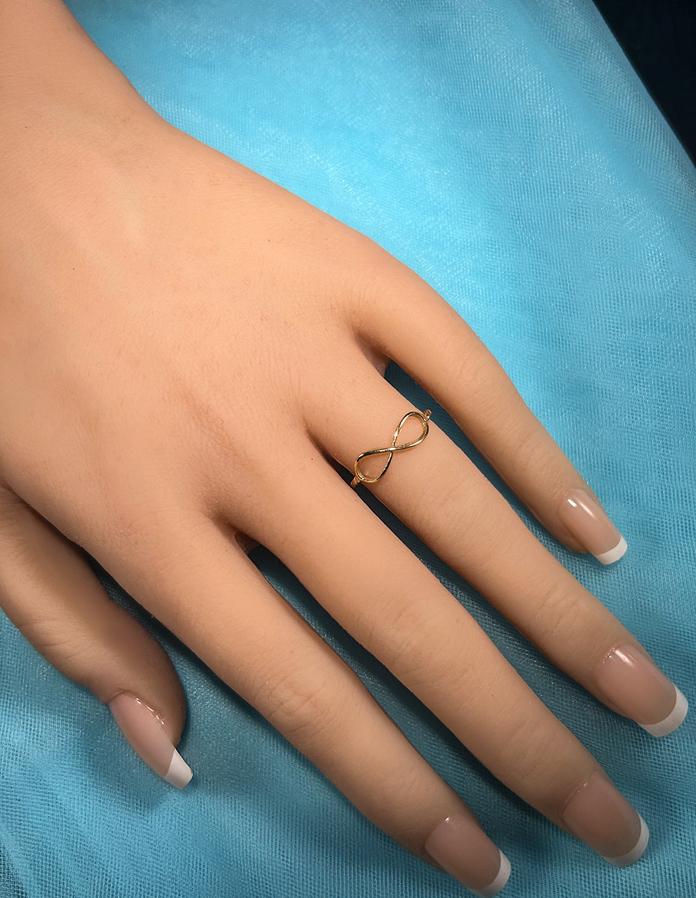 Anchor and Infinity Symbol Simple Delicate Ring - H.L.Jewelry