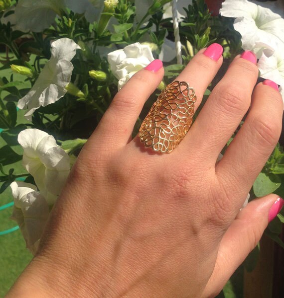 Large Filigree Bold Statement Ring - H.L.Jewelry
