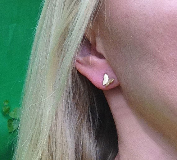 Butterfly Simple Stud Earrings - H.L.Jewelry