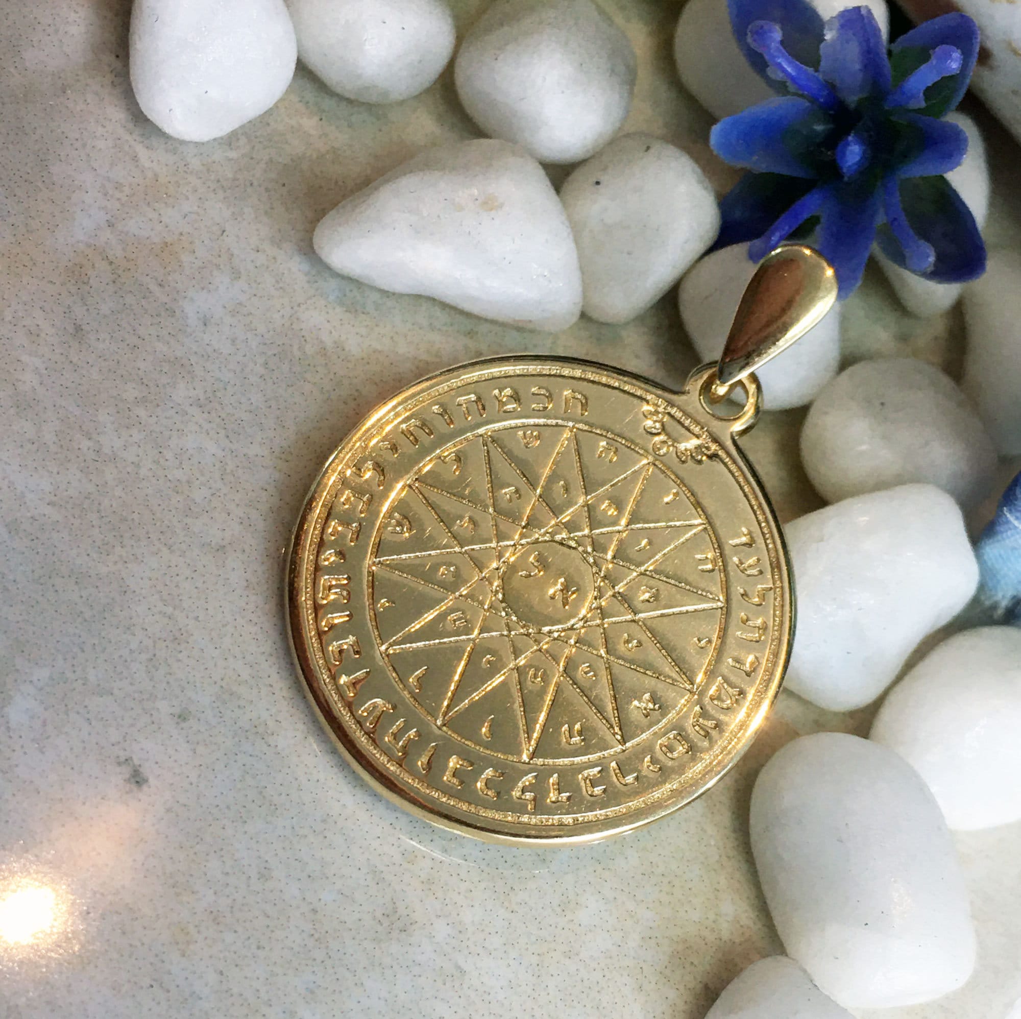 King Solomon's Seal Pendant with Dual Sides Design - H.L.Jewelry