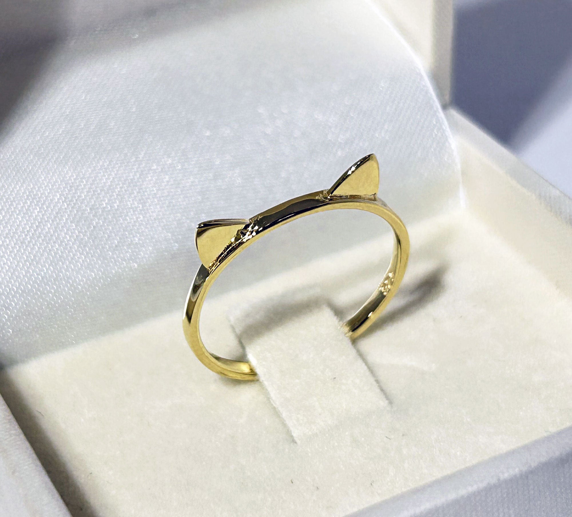 Kitty Ears Simple Cute Ring - H.L.Jewelry