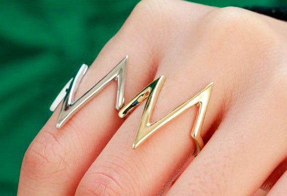 Modern Simplicity - Geometric Lines Simple Ring - H.L.Jewelry