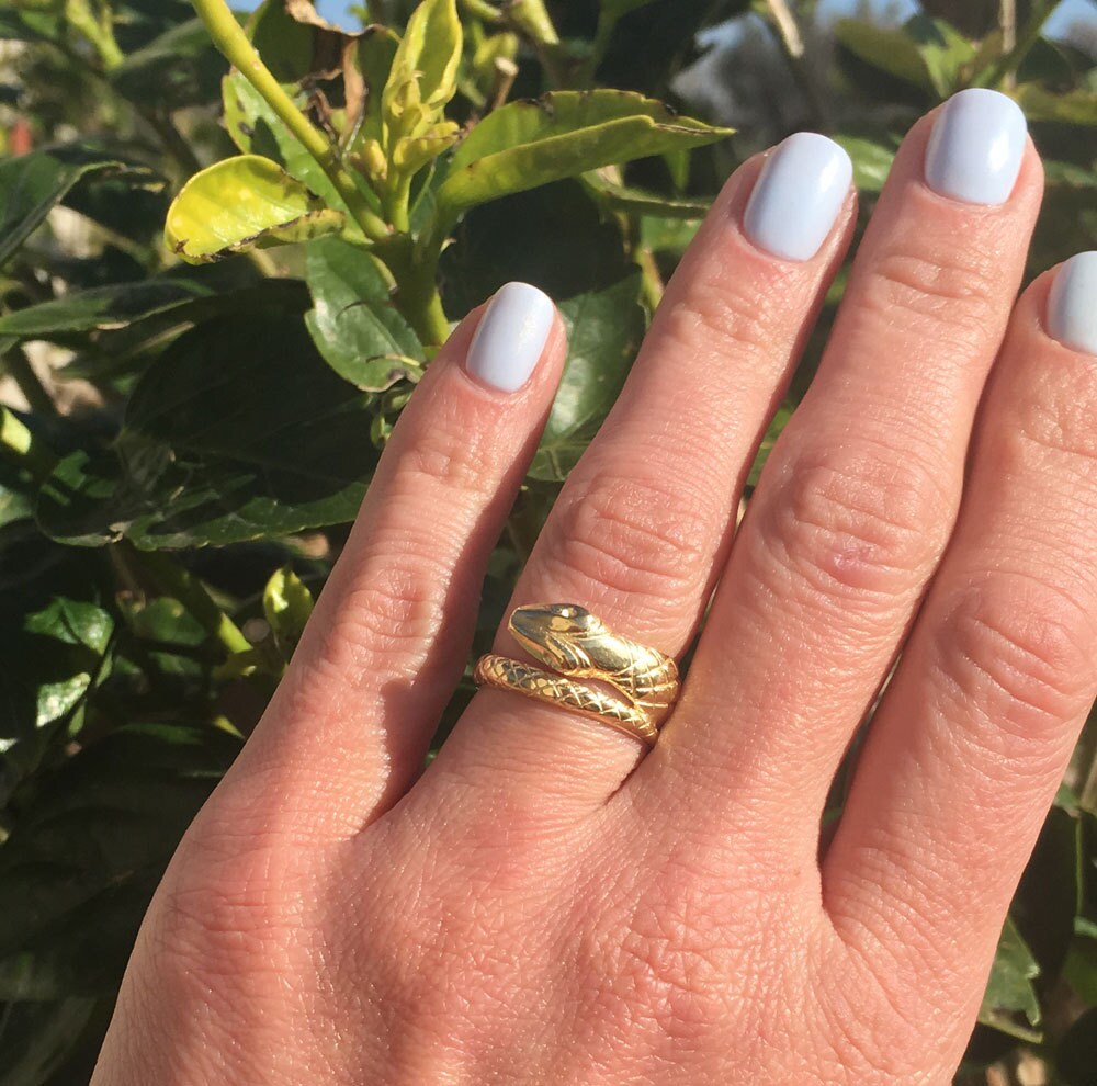 Snake Animal Jewelry Serpent Statement Ring - H.L.Jewelry