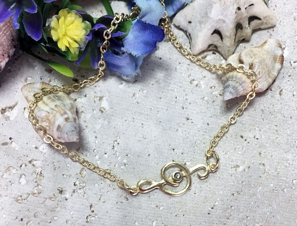 Treble Clef Music Jewelry Simple Delicate Chain Bracelet - H.L.Jewelry
