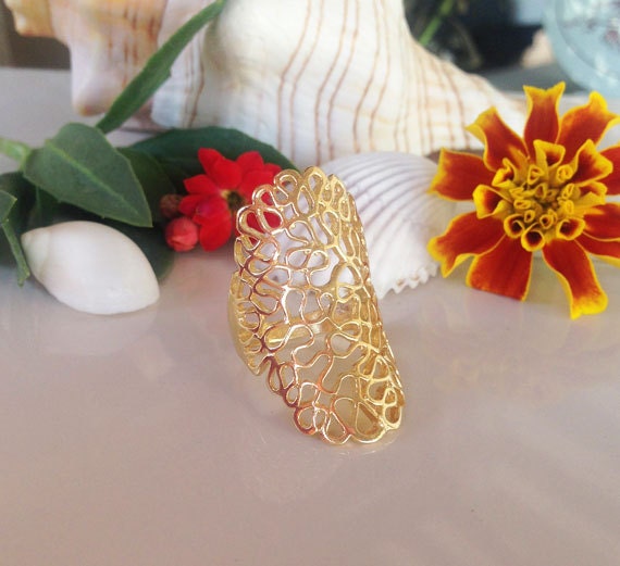 Large Filigree Bold Statement Ring - H.L.Jewelry