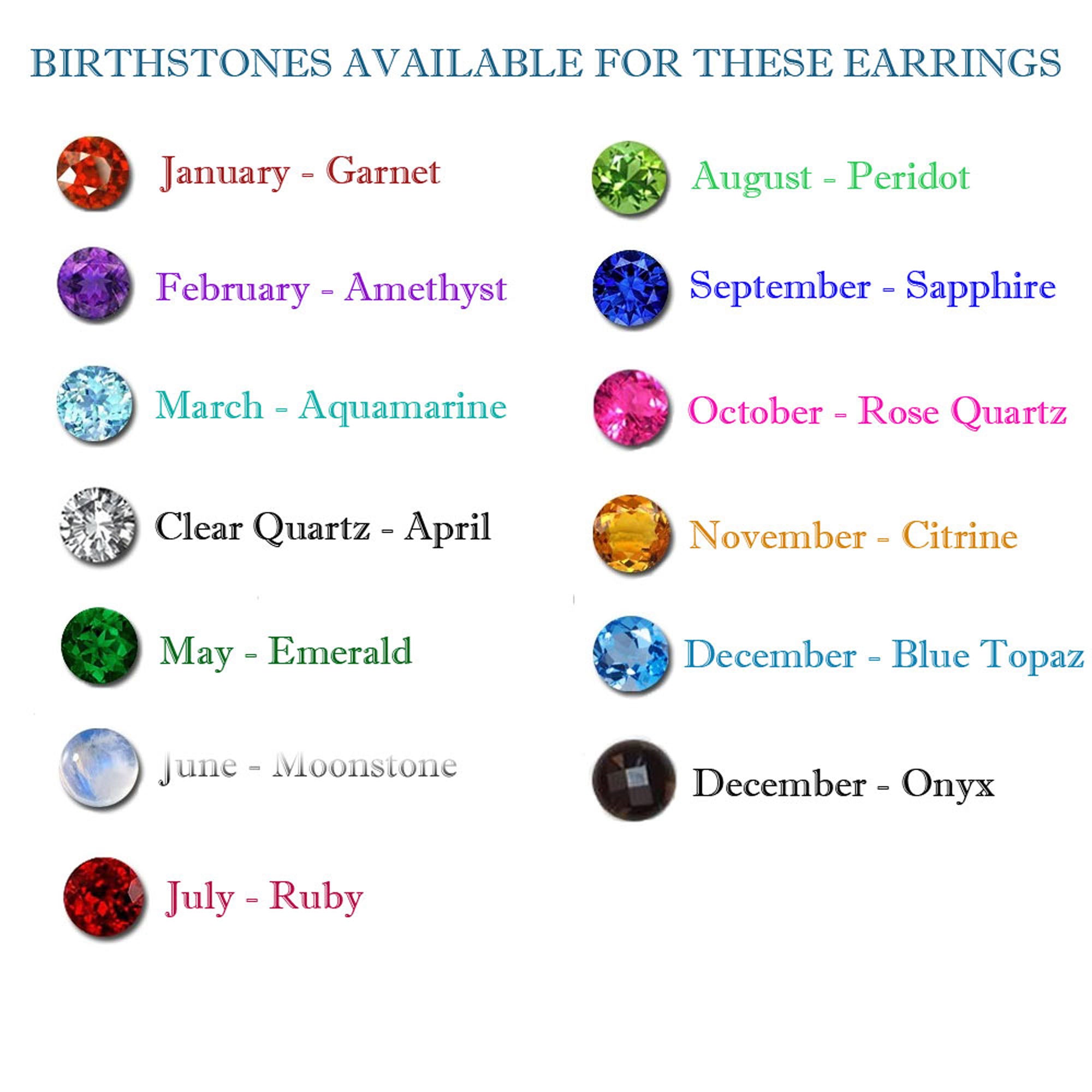 Round Purple Amethyst Simple Stud Earrings - H.L.Jewelry