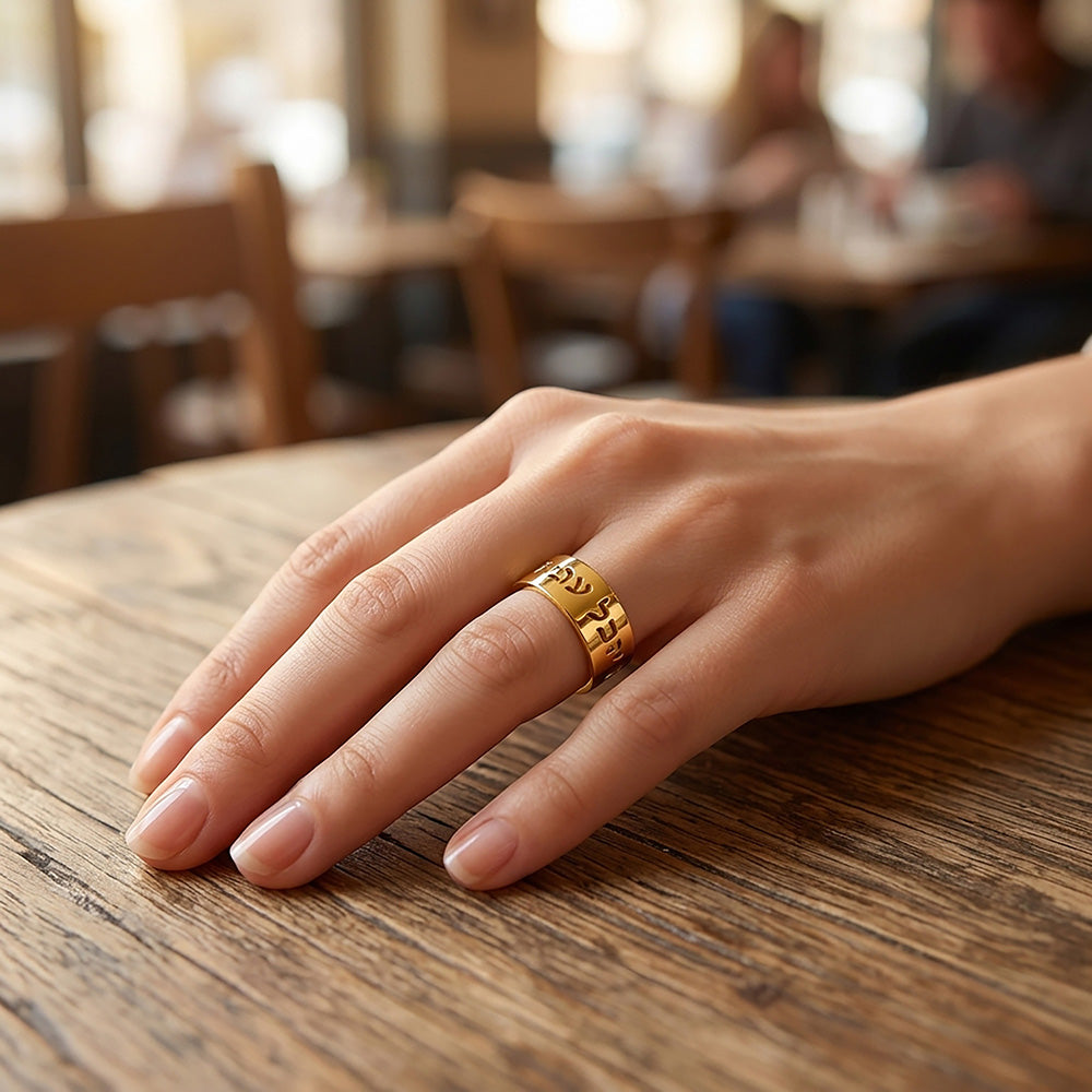 This Too Shall Pass King Solomon Ring - H.L.Jewelry