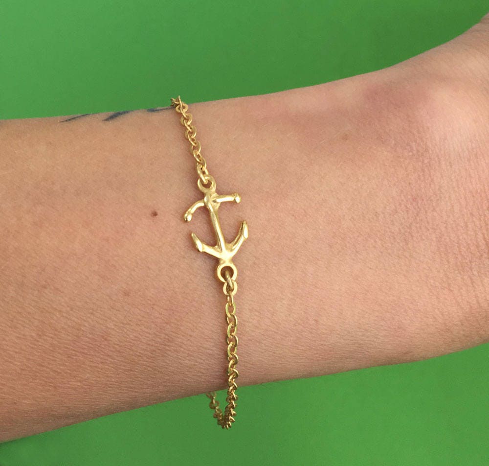 Anchor Delicate Chain Simple Bracelet - H.L.Jewelry