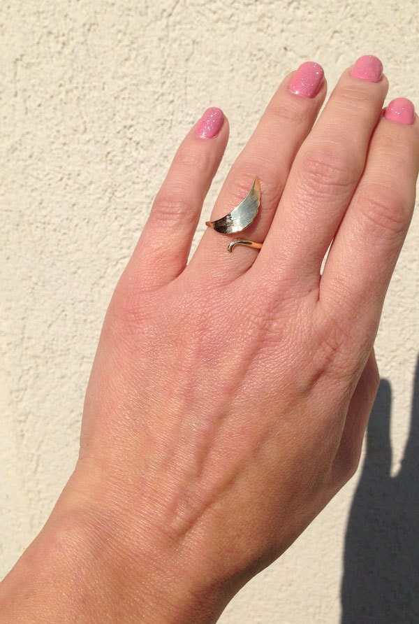 Angel Wings Adjustable Simple Ring - H.L.Jewelry