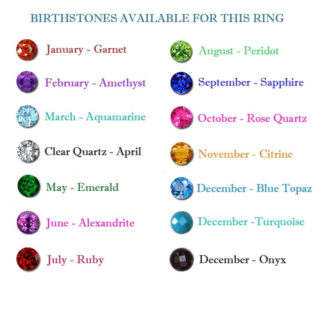 April Birthstone Square Clear Quartz Nine Stone Stacking Half Eternity Ring - H.L.Jewelry