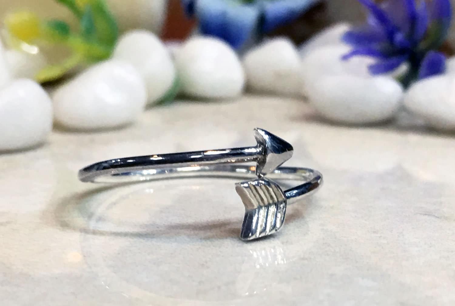 Arrow Simple Adjustable Ring for Effortless Style - H.L.Jewelry