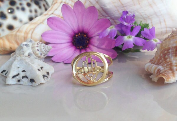 Hamsa Hand Simple Ring - H.L.Jewelry