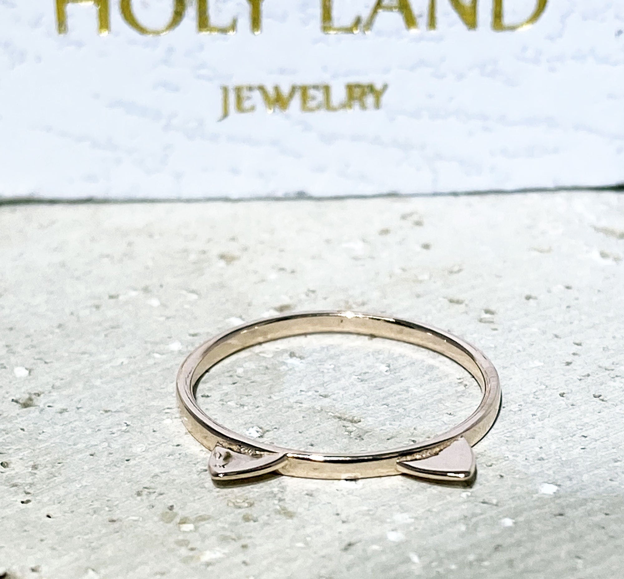 Kitty Ears Simple Cute Ring - H.L.Jewelry