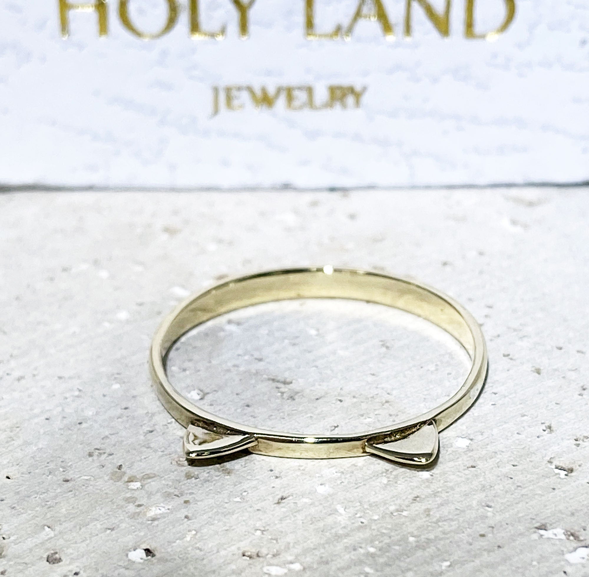 Kitty Ears Simple Cute Ring - H.L.Jewelry