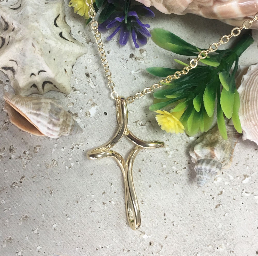 Large Cross Delicate Chain Simple Necklace - H.L.Jewelry