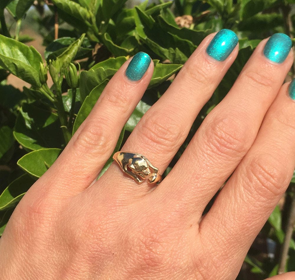 Panther Head Animal Jewelry Statement Ring - H.L.Jewelry