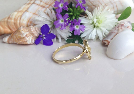 Ribbon Ring - Simple Delicate Bow Ring - H.L.Jewelry