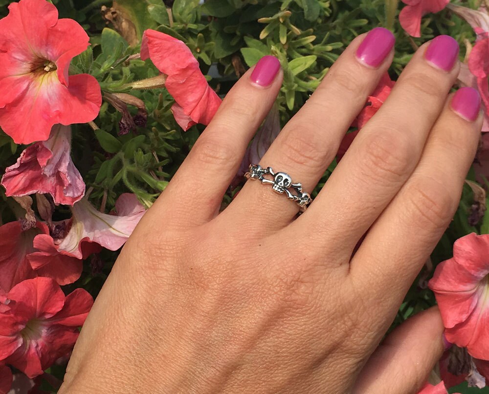 Skull Simple Triple Ring - H.L.Jewelry