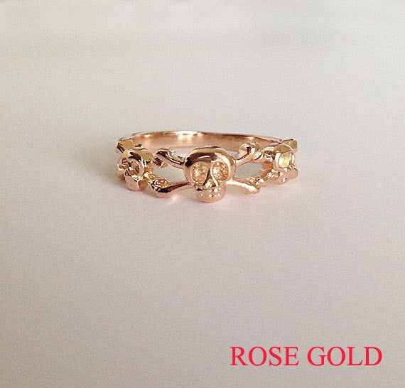 Skull Simple Triple Ring - H.L.Jewelry