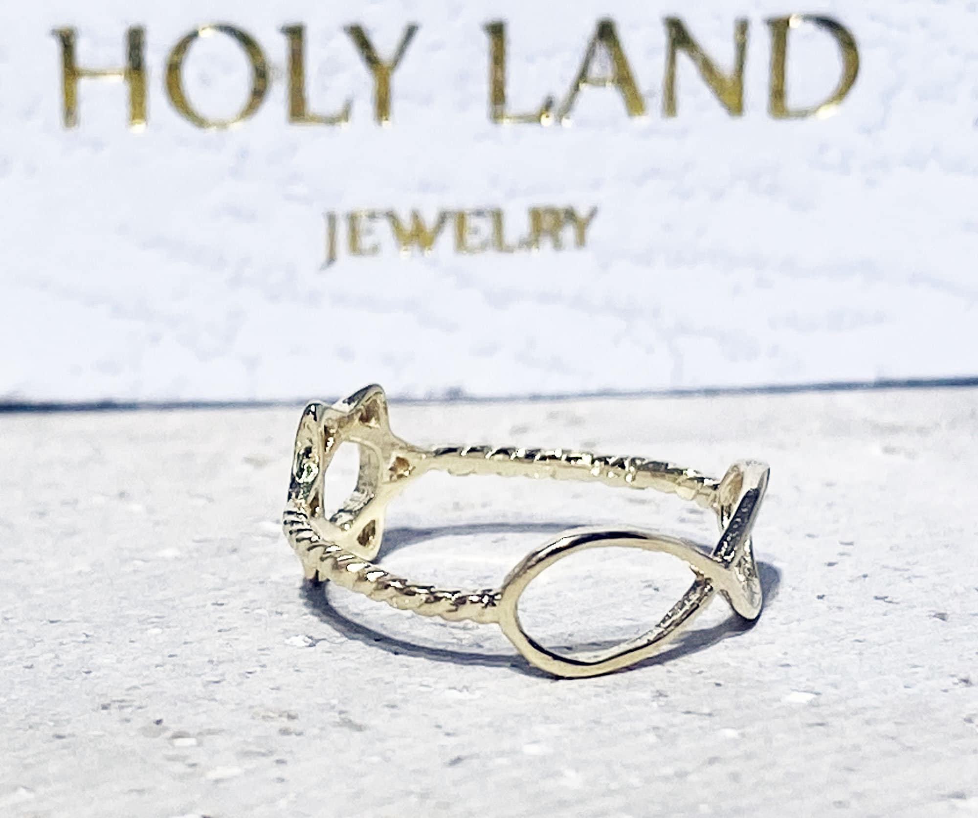 Star of David Ring & Infinity Symbol Simple Delicate Ring - H.L.Jewelry