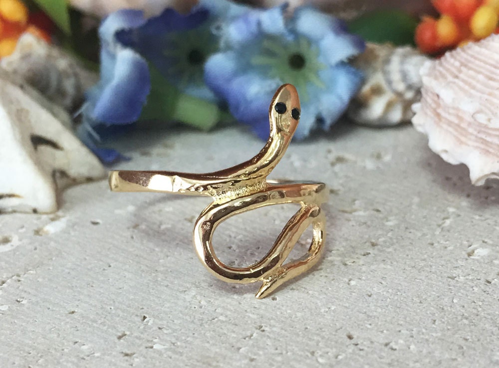 Snake Ring - Animal Jewelry - Serpent Ring - Simple Snake Ring - H.L.Jewelry