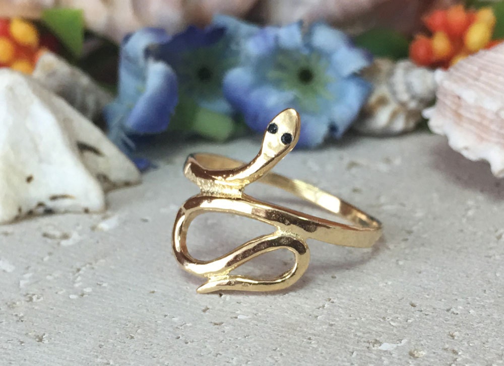 Snake Ring - Animal Jewelry - Serpent Ring - Simple Snake Ring - H.L.Jewelry