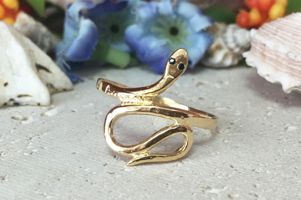 Snake Ring - Animal Jewelry - Serpent Ring - Simple Snake Ring - H.L.Jewelry