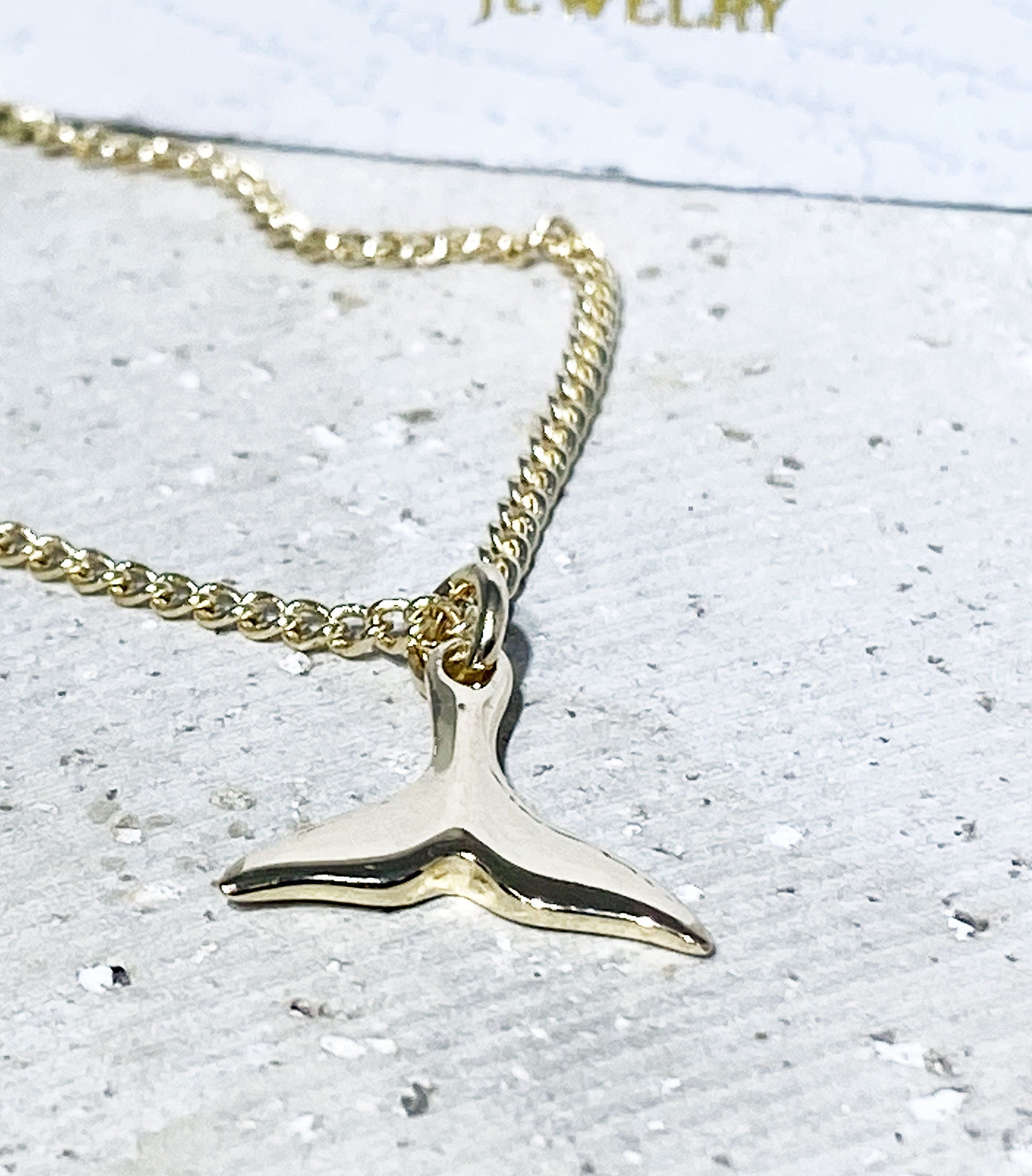 Dolphin Necklace - Delicate Chain Simple Dolphin Necklace - H.L.Jewelry