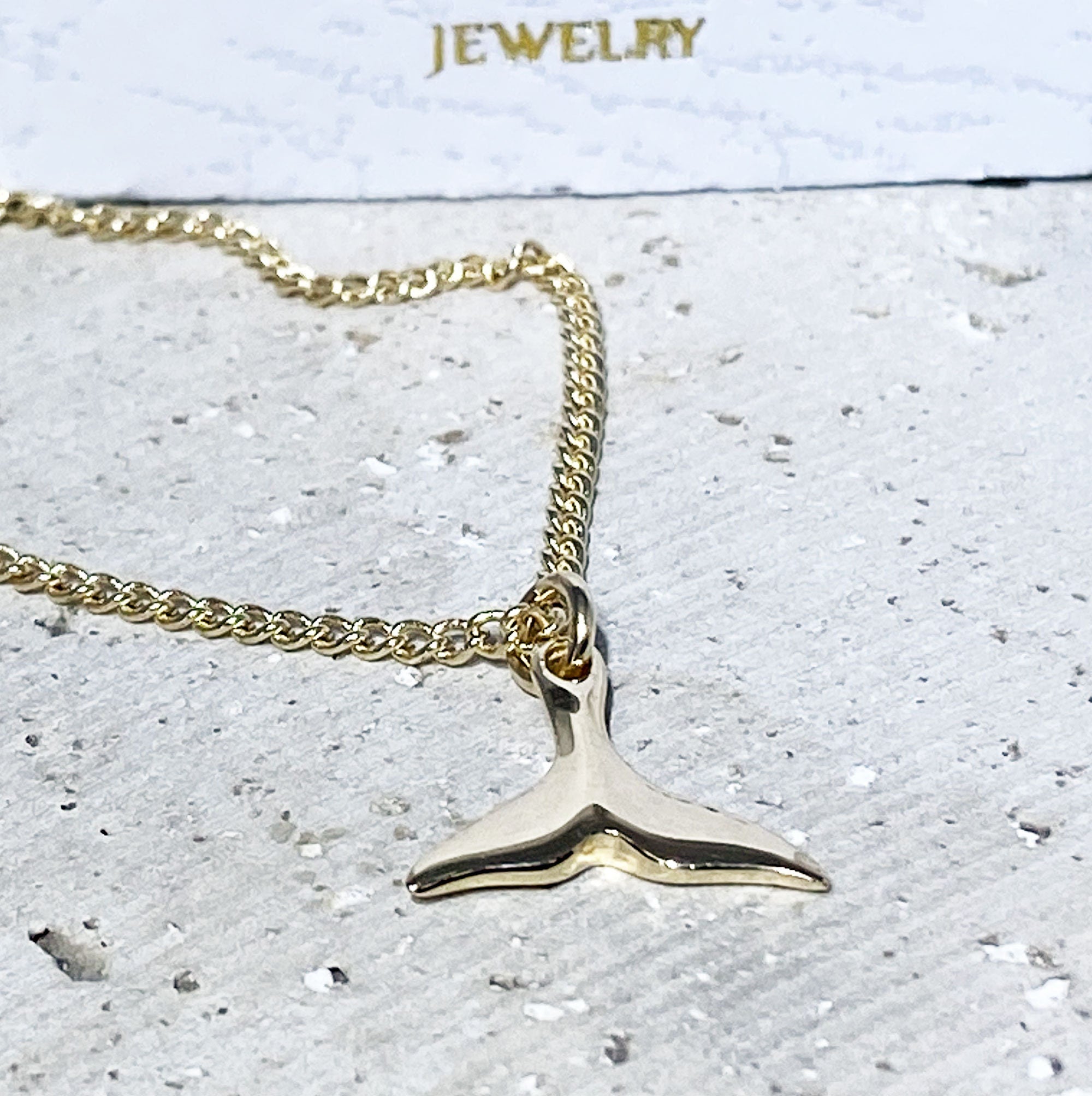 Dolphin Necklace - Delicate Chain Simple Dolphin Necklace - H.L.Jewelry