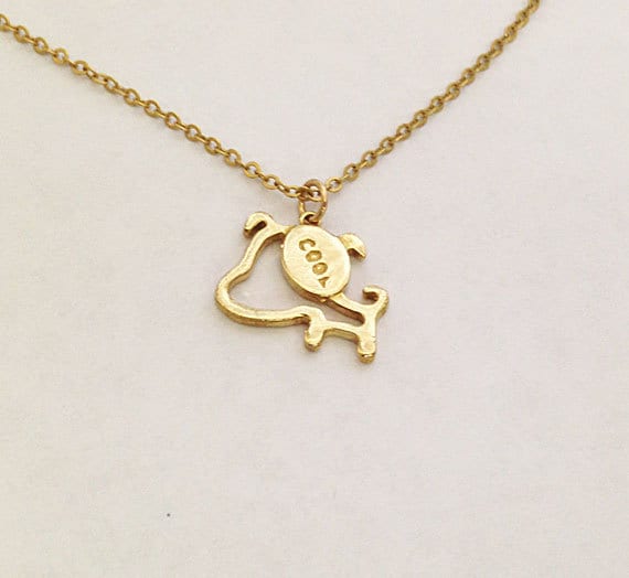 Animals Necklace - Dog Necklace - Letter Necklace - Delicate Chain Simple Cute Dog Necklace - H.L.Jewelry