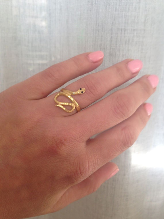 Snake Ring - Animal Jewelry - Serpent Ring - Simple Snake Ring - H.L.Jewelry