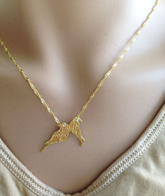 Bird Necklace - Simple Chain Bird Necklace for Effortless Elegance - H.L.Jewelry