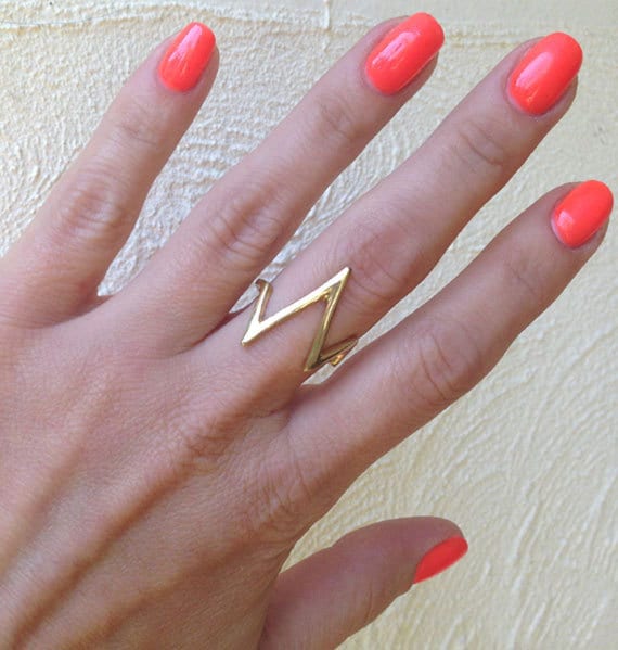 Modern Simplicity: Geometric Lines Simple Ring - H.L.Jewelry